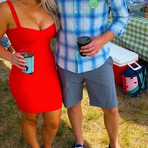 UONBOX Women's Rayon Cute Mini Sleeveless Bodycon